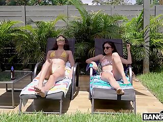 Rough fucking with choking makes skinny Asian chick Lulu Chu cum