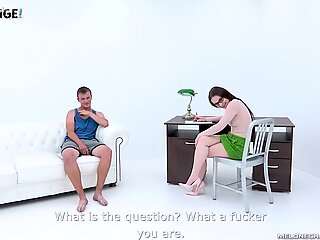 Slim babe Wendy Moon teases a friend by masturbating in front of him