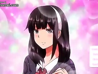 Hentai college guy fucks beautiful busty girls